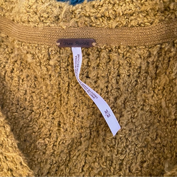 Free People mustard sweater - Picture 3 of 4